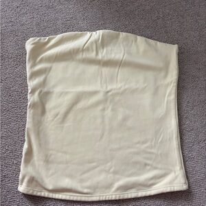 Garage Light Yellow Strapless Top